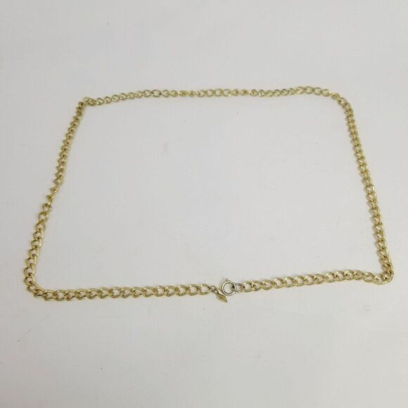 Vintage Sarah Coventry Long Gold Tone Chain Necklace, 26 Inches Long, Estate - Picture 4 of 10